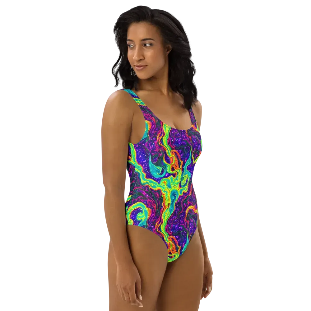 Infinite Ink on One-Piece Swimsuit — Right