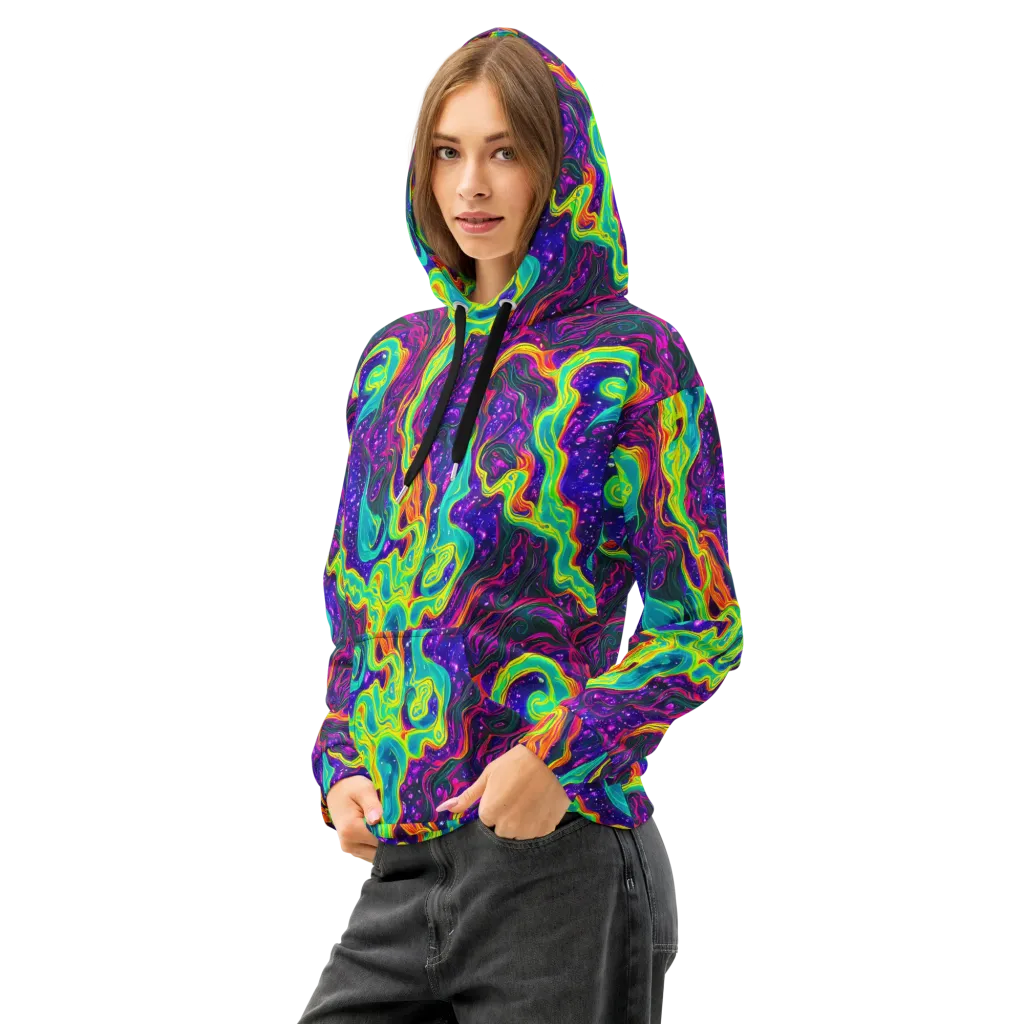 Infinite Ink on Cotton Hoodie — Left Front