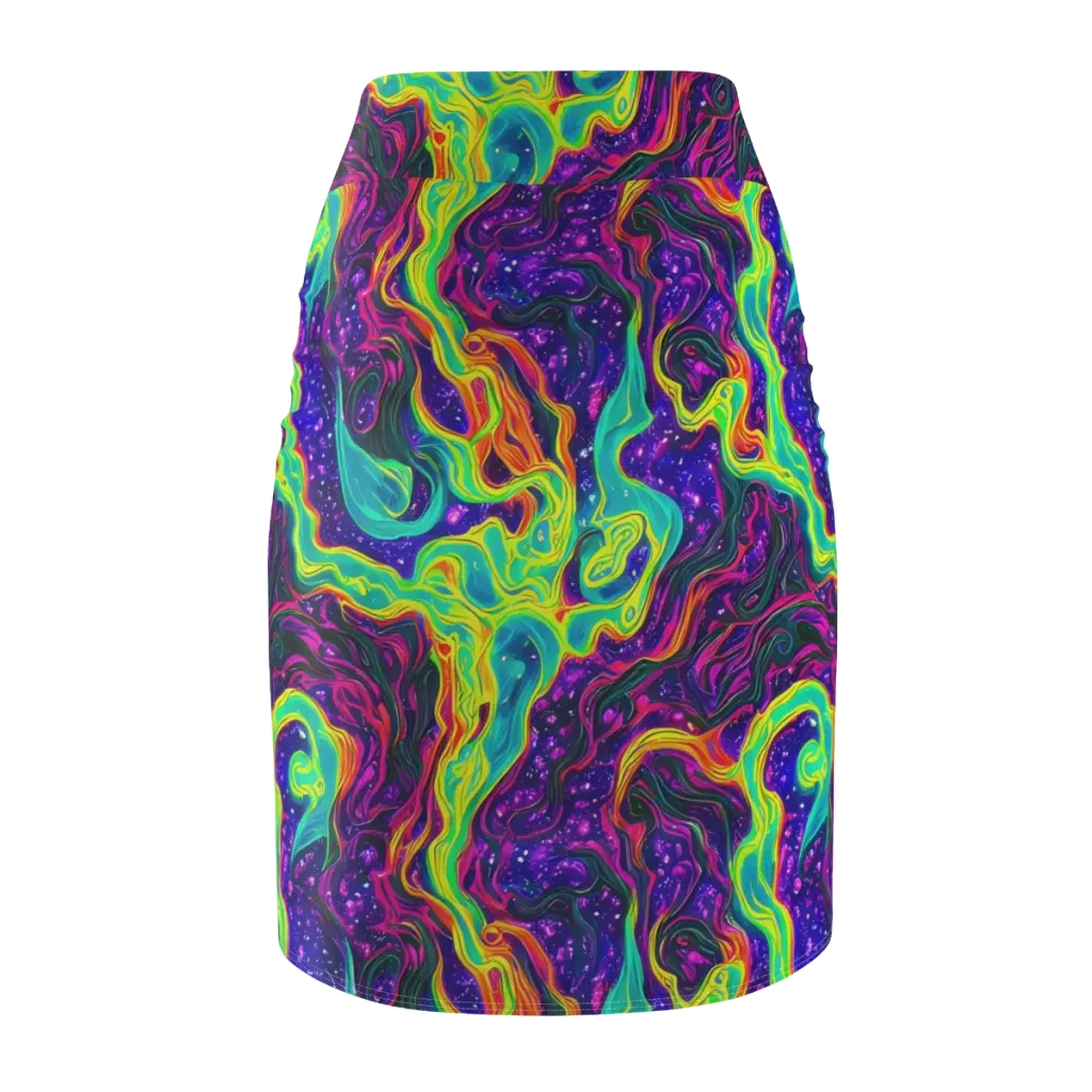 Infinite Ink on Pencil Skirt — Back