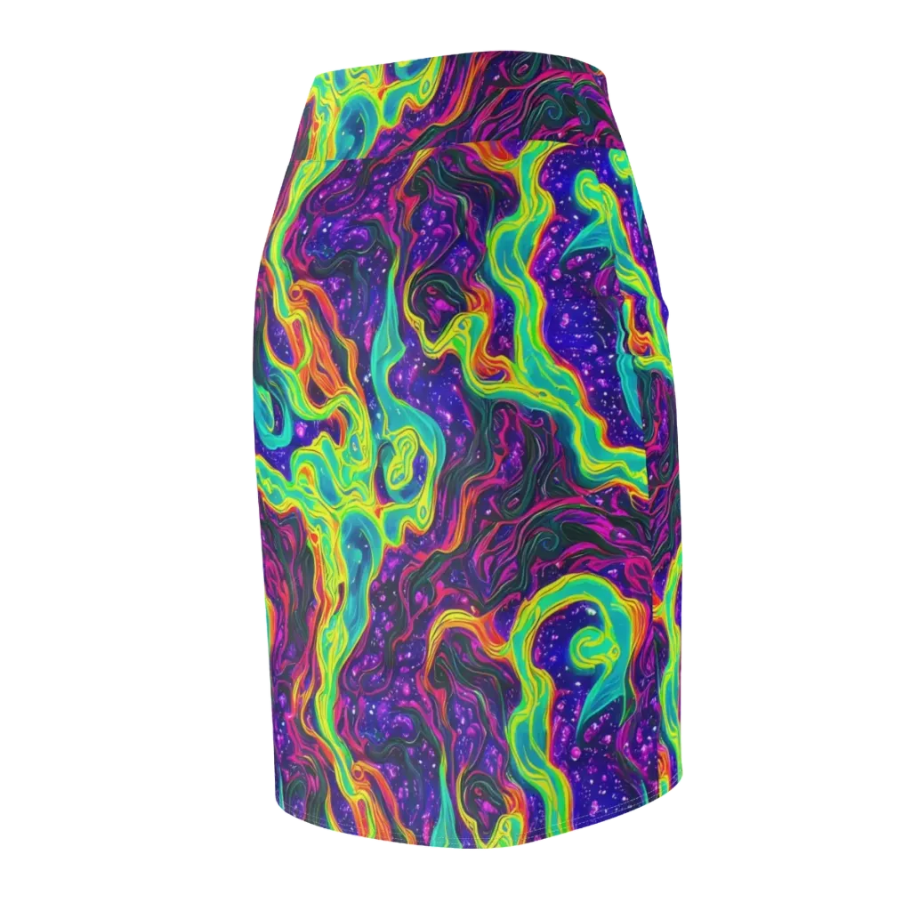 Infinite Ink on Pencil Skirt — Back Side