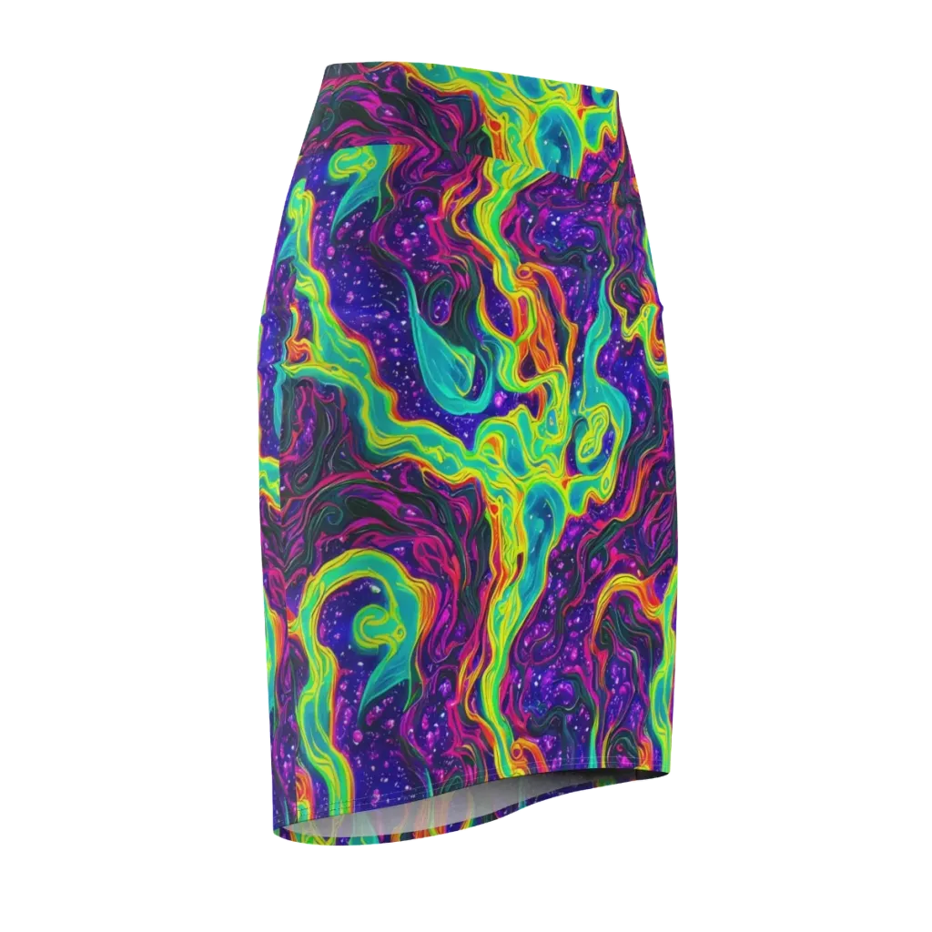 Infinite Ink on Pencil Skirt — Front Side