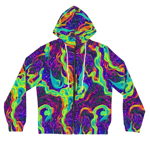 Infinite Ink on a Women's Full-Zip Hoodie