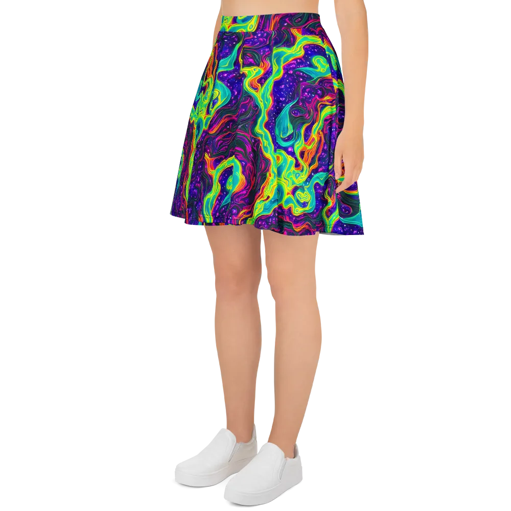 Infinite Ink on Skater Skirt — Left