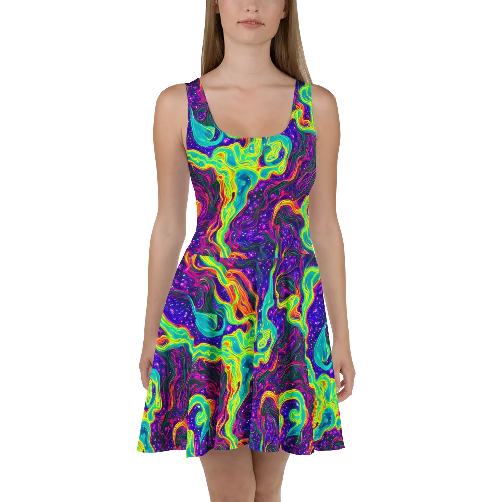Infinite Ink on Skater Dress — Front
