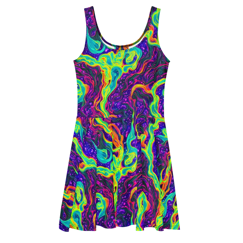Infinite Ink on Skater Dress — Front