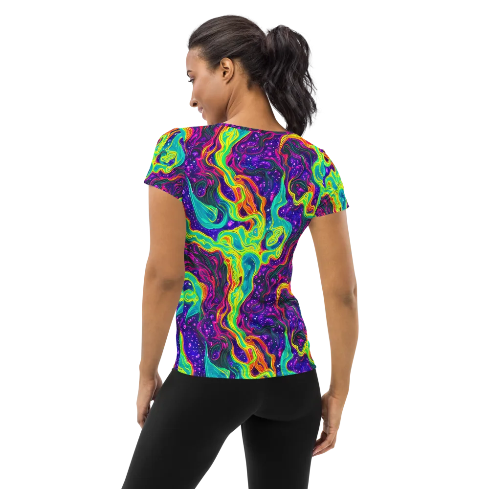 Infinite Ink on Women's Athletic T-Shirt — Back