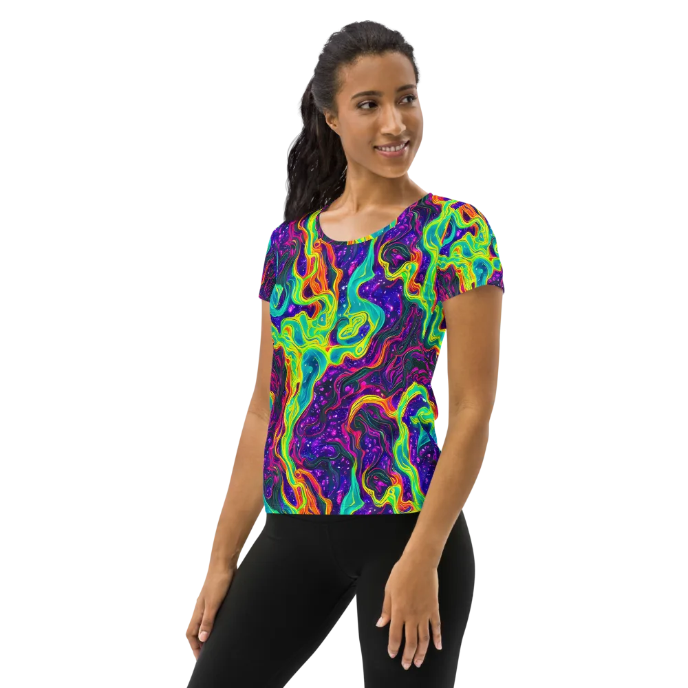 Infinite Ink on Women's Athletic T-Shirt — Left