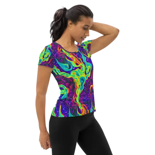 Infinite Ink on a Women's Athletic T-Shirt