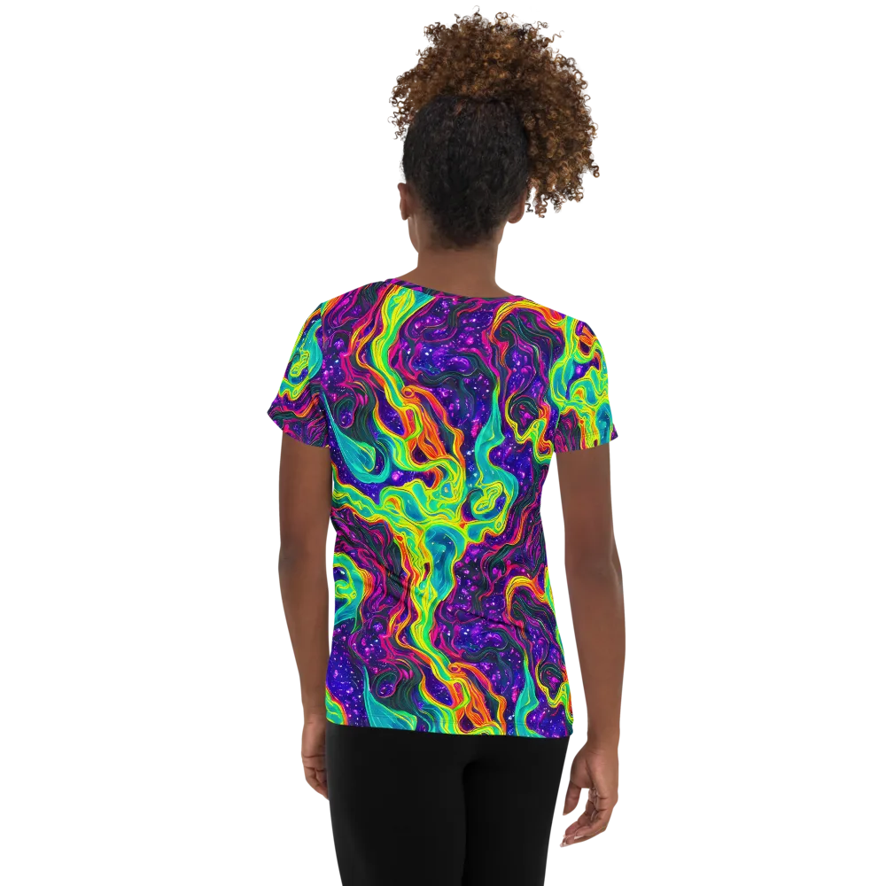Infinite Ink on Women's Athletic T-Shirt — Back