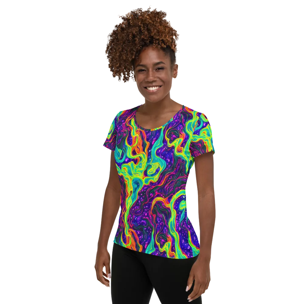 Infinite Ink on Women's Athletic T-Shirt — Left