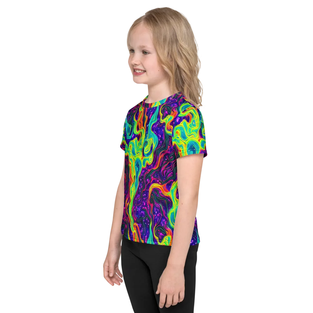 Infinite Ink on Kids Crew Neck T-Shirt — Left