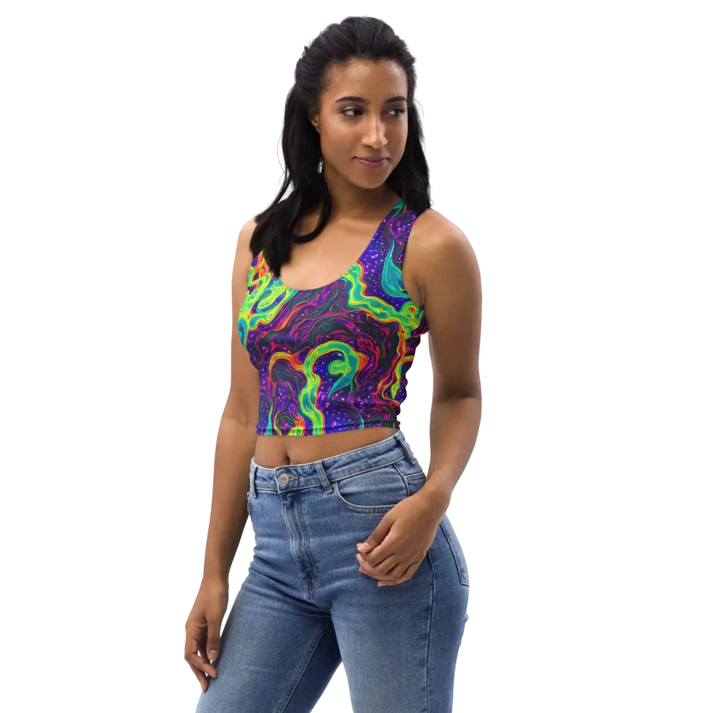 Infinite Ink on Crop Top — Left Front