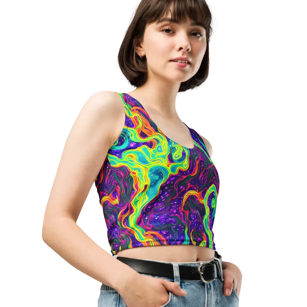 Infinite Ink on Crop Top — Right Front