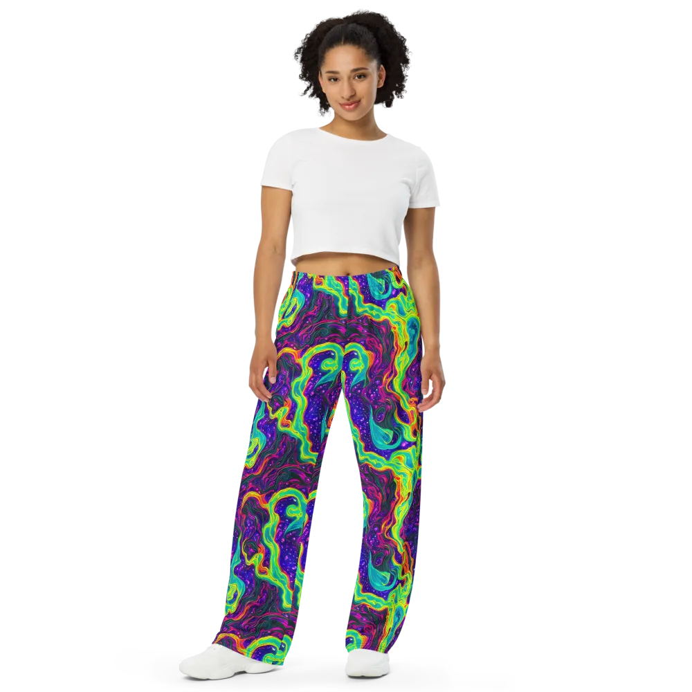 Infinite Ink on Wide-Leg Pants — Front