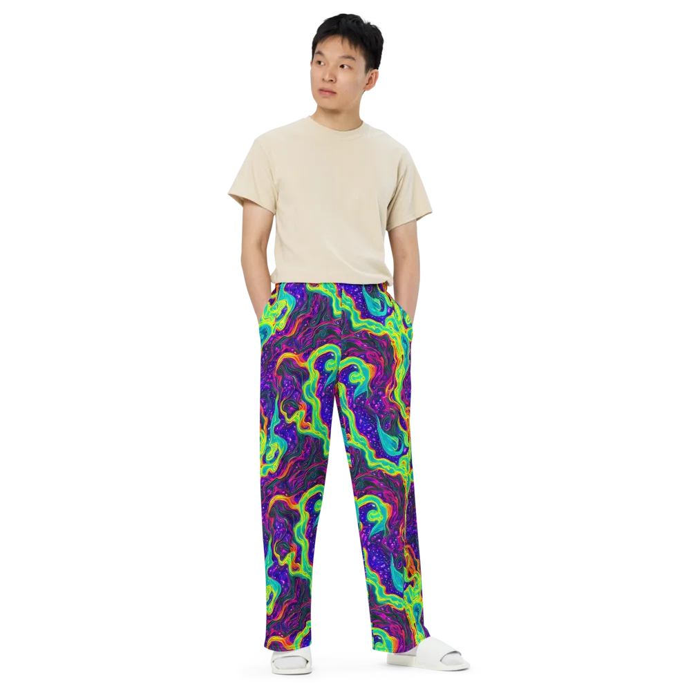 Infinite Ink on Wide-Leg Pants — Front