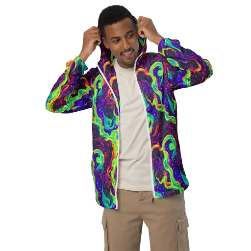 Infinite Ink on a Men's Windbreaker