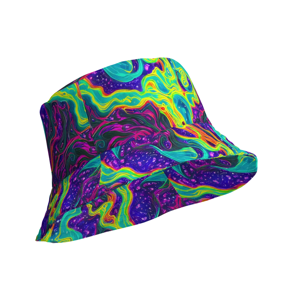 Infinite Ink on Reversible Bucket Hat — Product details Outside