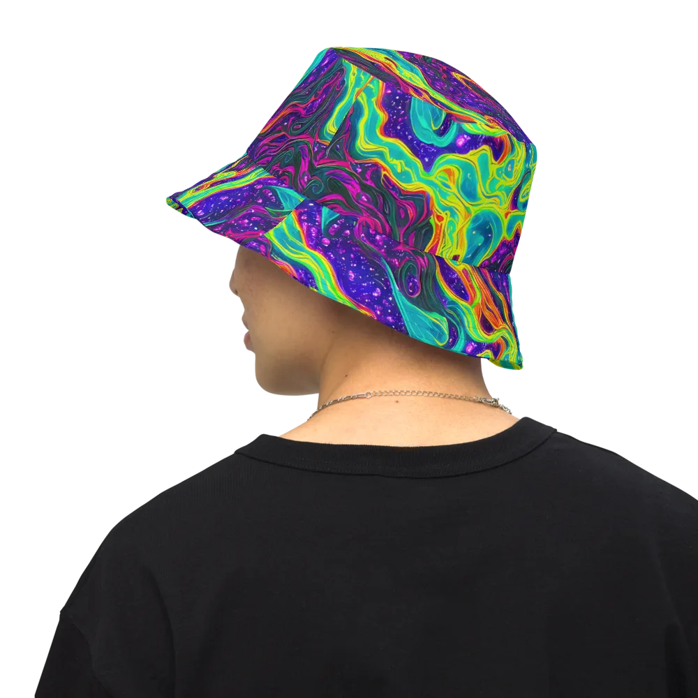 Infinite Ink on Reversible Bucket Hat — Back Inside