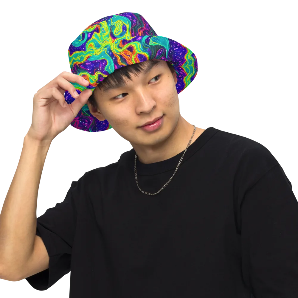 Infinite Ink on Reversible Bucket Hat — Front Inside