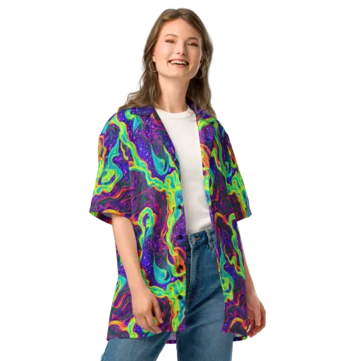 Infinite Ink on a Button Shirt
