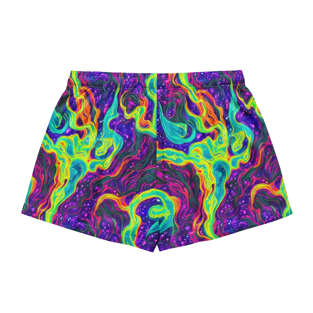 Infinite Ink on Women's Pajama Shorts — Back
