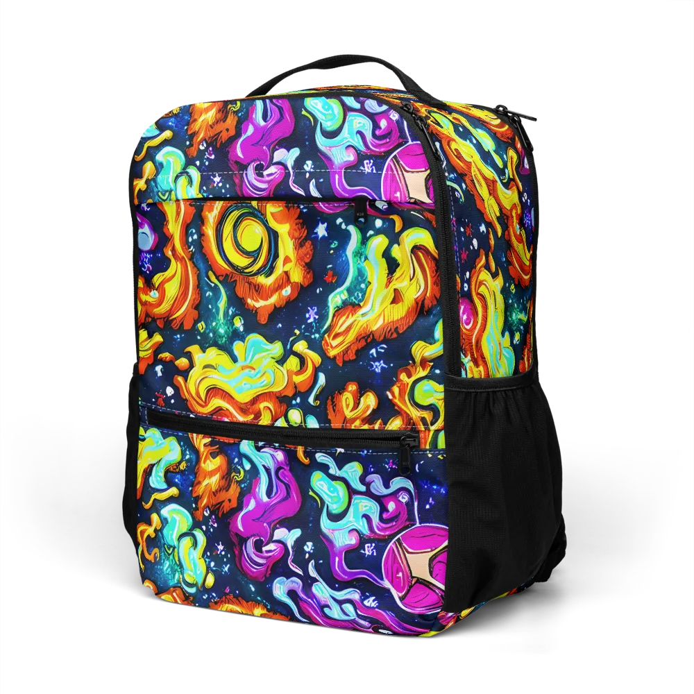 The Neon Dream on Utility Backpack — Left Front