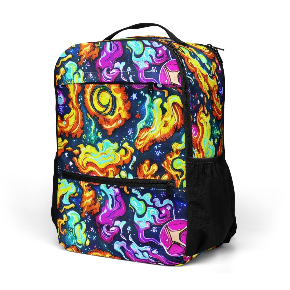 The Neon Dream on Utility Backpack — Left Front