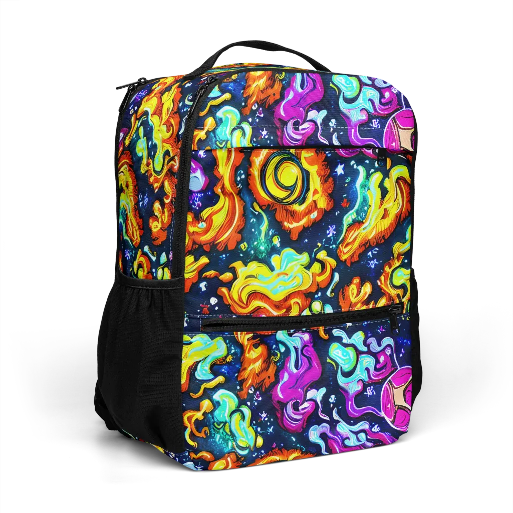 The Neon Dream on Utility Backpack — Right Front
