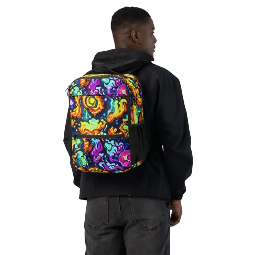 The Neon Dream on a Utility Backpack