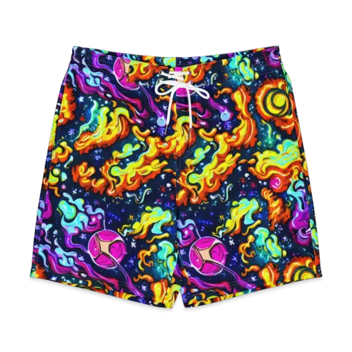 The Neon Dream on a Men's Board Shorts