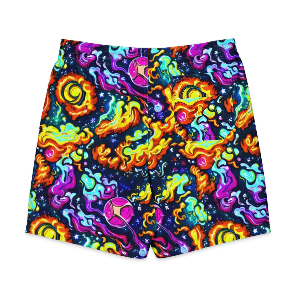 The Neon Dream on Men's Board Shorts — Back