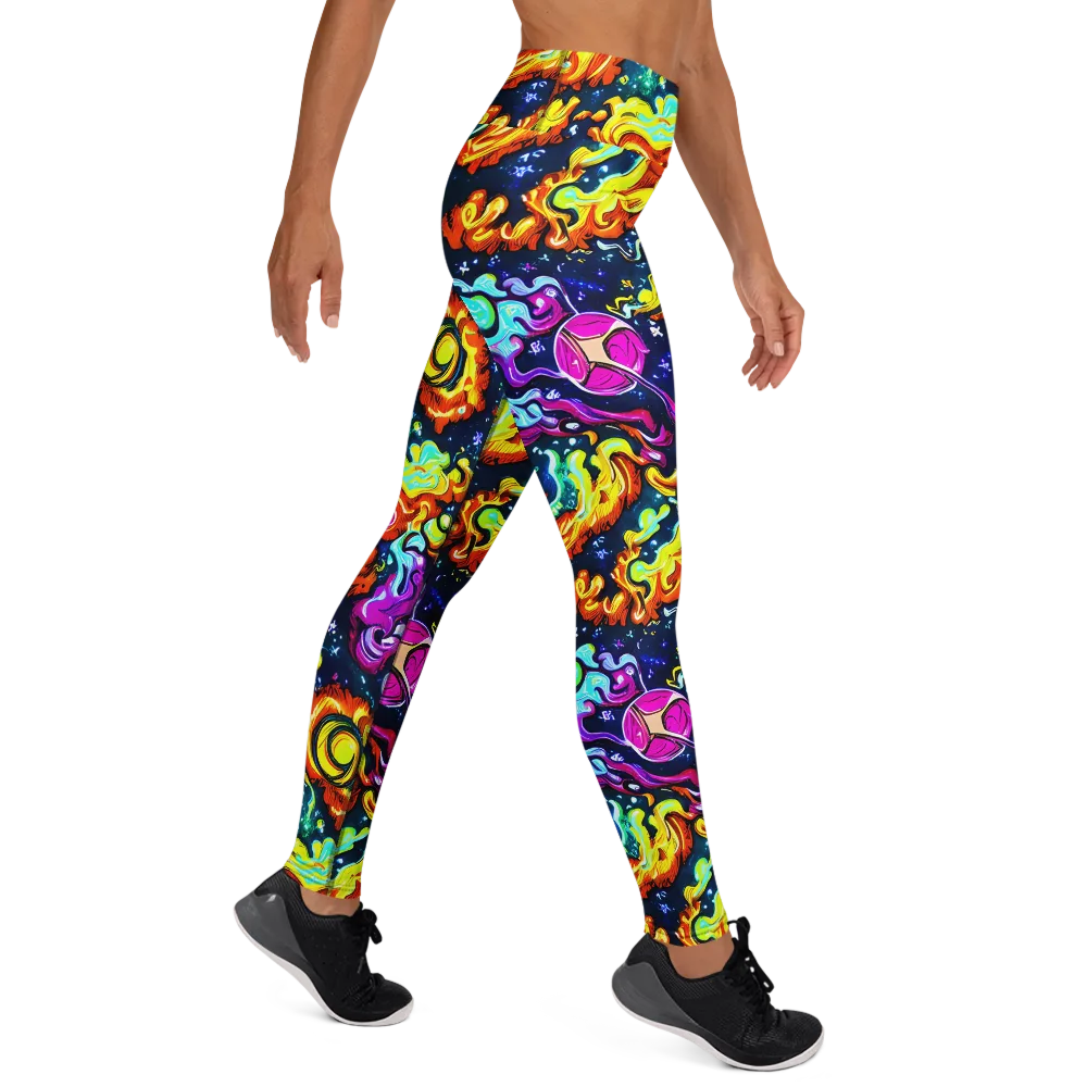 The Neon Dream on Yoga Leggings — Right