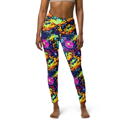The Neon Dream on a Yoga Leggings