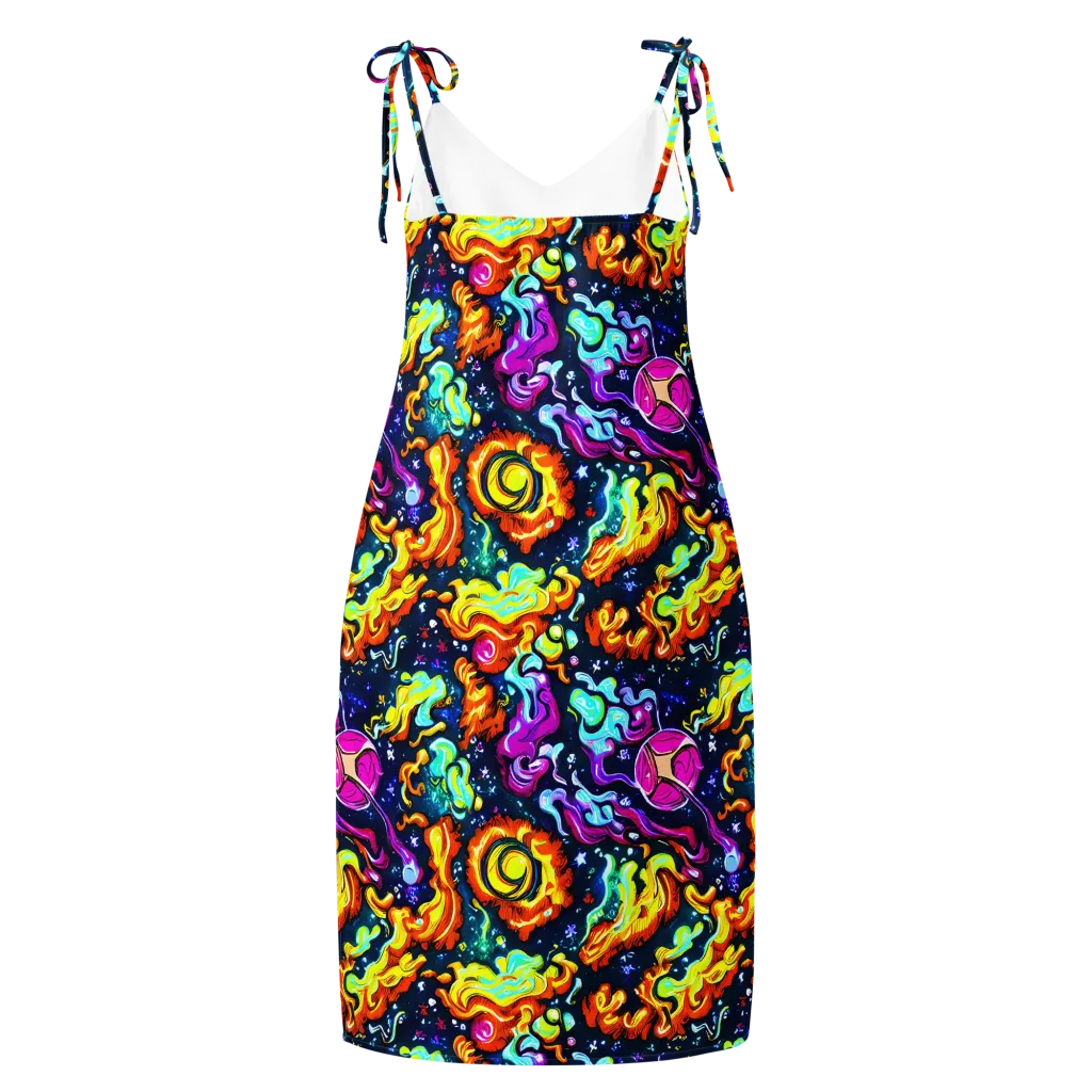 The Neon Dream on Slip Dress — Back