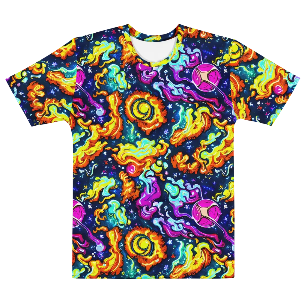 The Neon Dream on Men's Cotton Crew Neck T-Shirt — Front