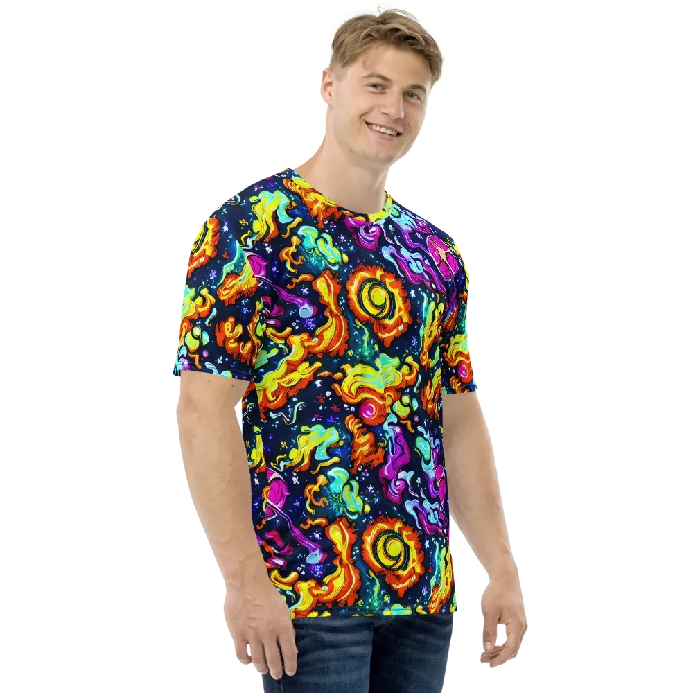 The Neon Dream on Men's Crew Neck T-Shirt — Right
