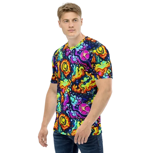 The Neon Dream on a Men's Crew Neck T-Shirt