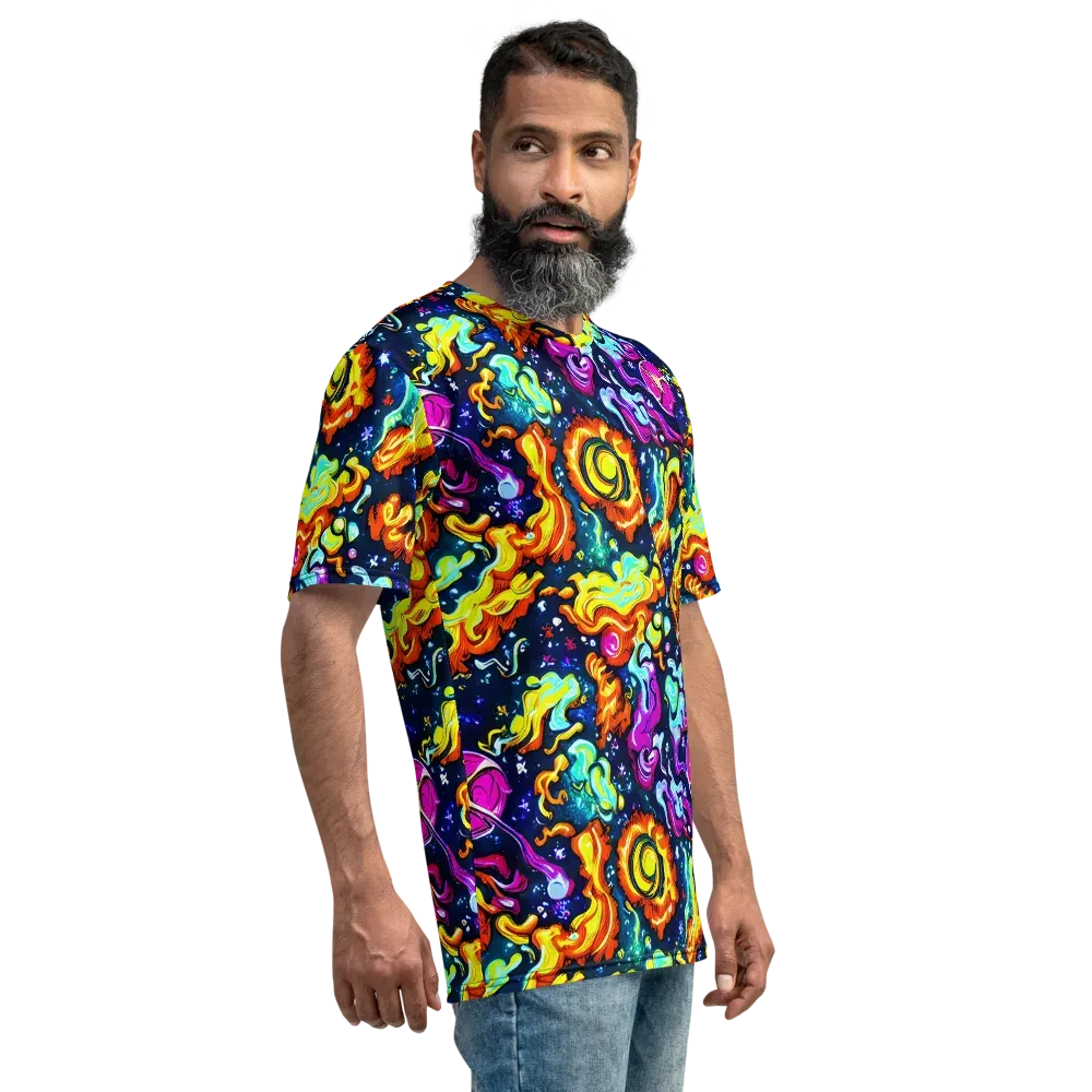The Neon Dream on Men's Crew Neck T-Shirt — Right