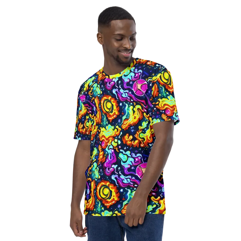 The Neon Dream on Men's Crew Neck T-Shirt — Left