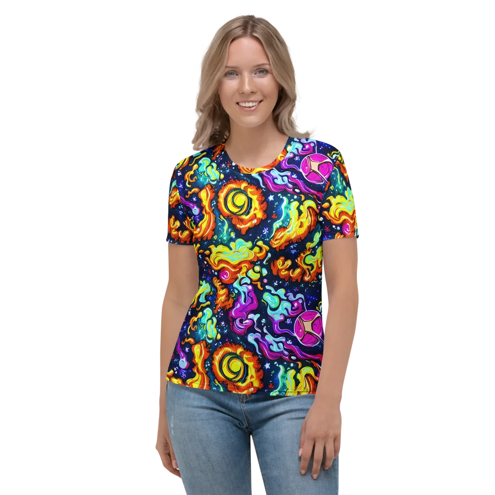 The Neon Dream on Women's Crew Neck T-Shirt — Front
