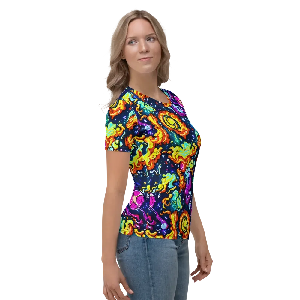 The Neon Dream on Women's Crew Neck T-Shirt — Right