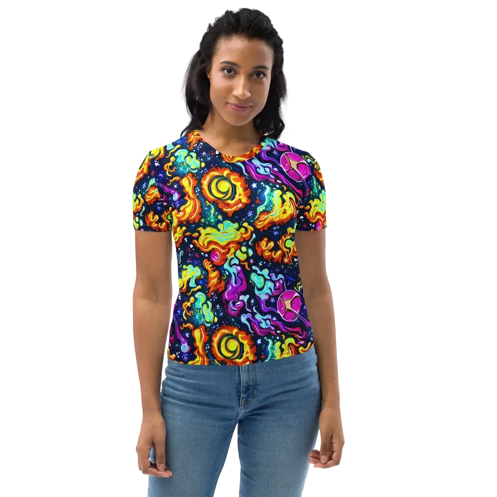 The Neon Dream on Women's Crew Neck T-Shirt — Front