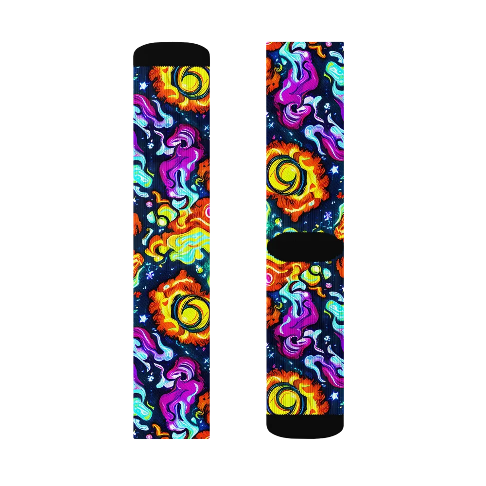 The Neon Dream on Socks — Left Sock