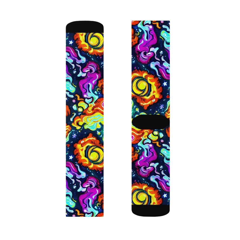 The Neon Dream on Socks — Right Sock