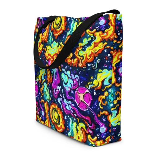 The Neon Dream on a Large Tote Bag W/ Pocket