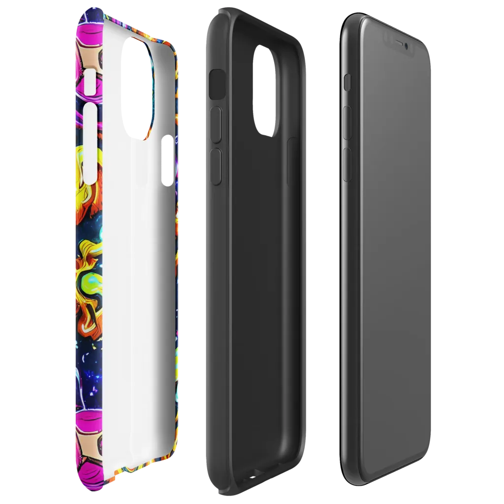 The Neon Dream on Tough Case for iPhone® — Right