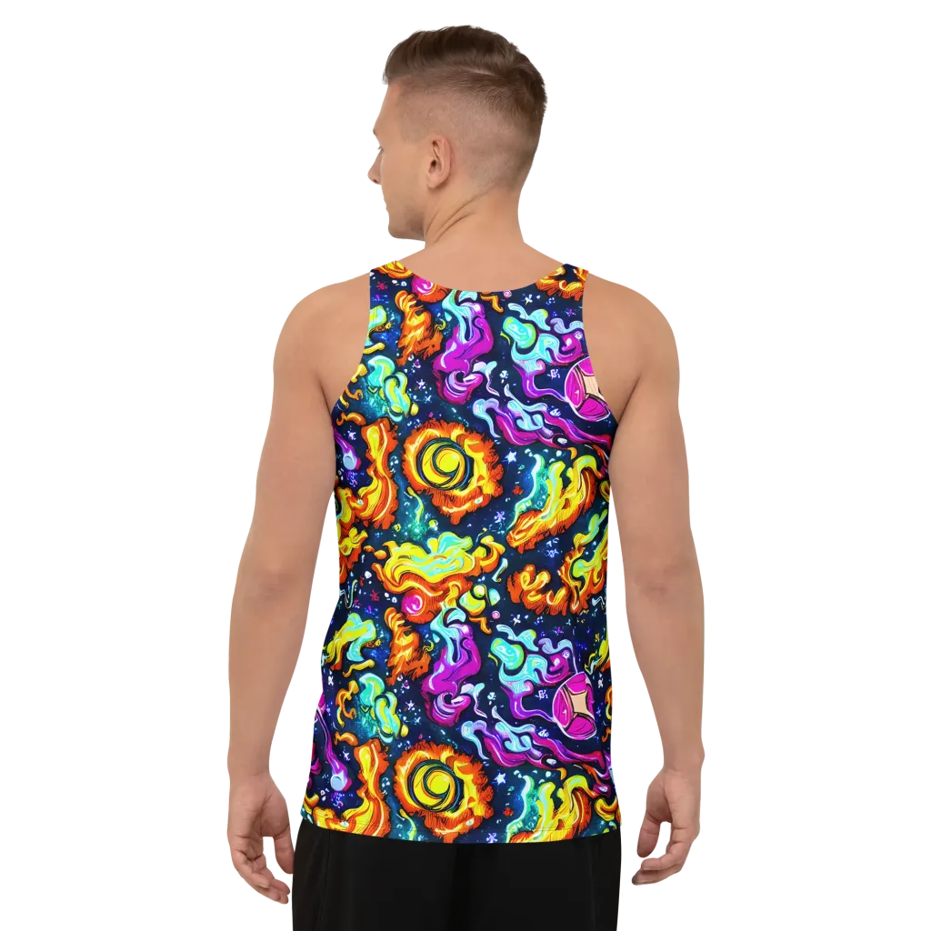 The Neon Dream on Men's Tank Top — Back