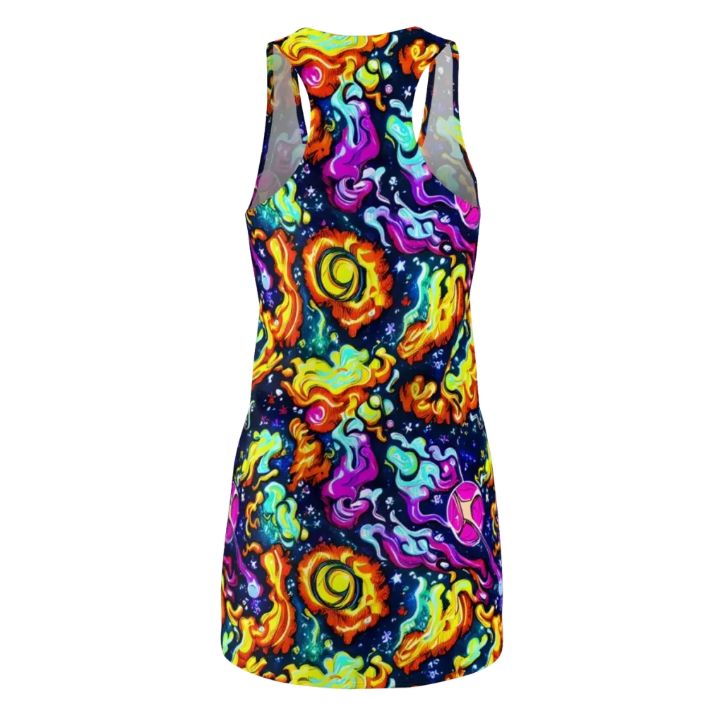 The Neon Dream on Racerback Dress — Back