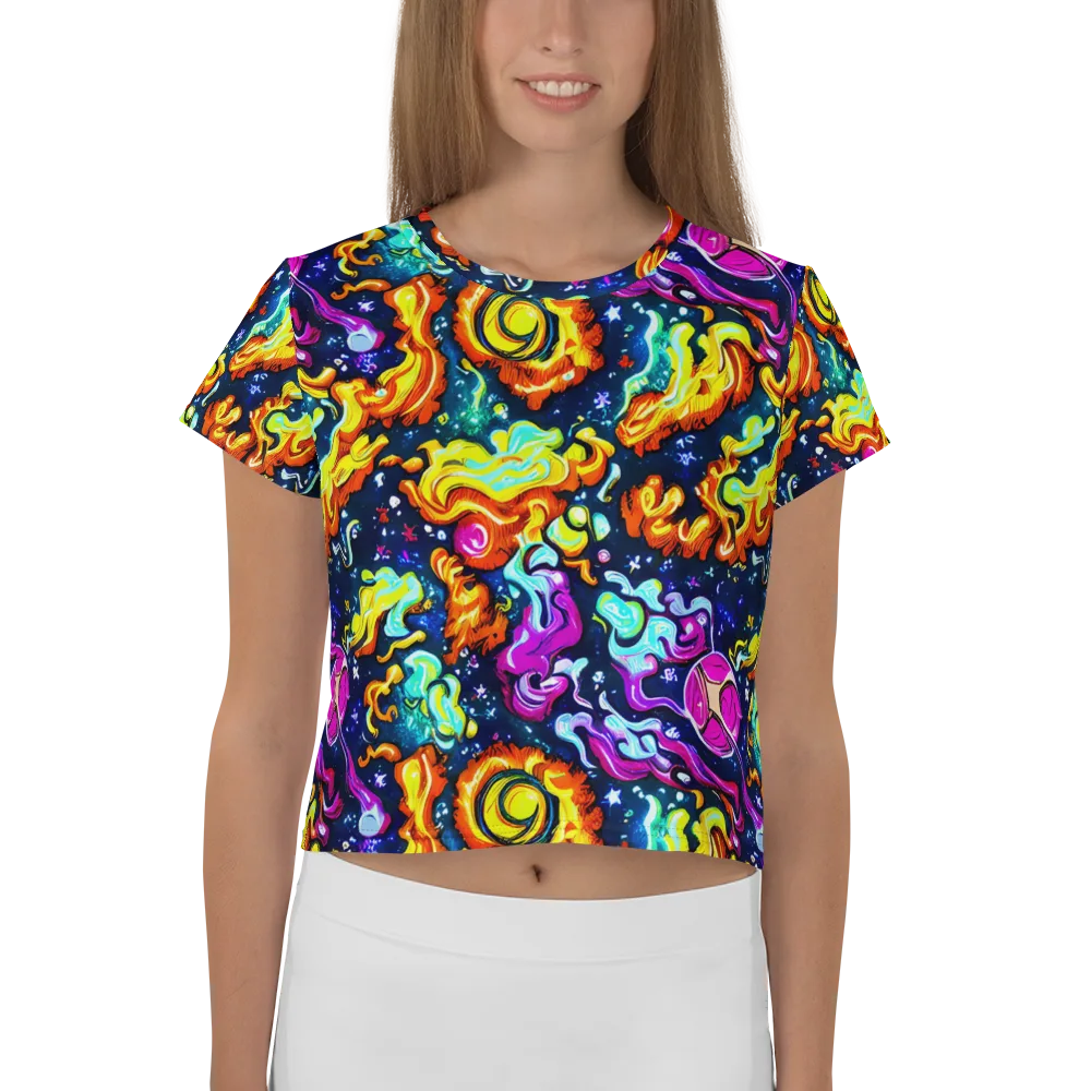 The Neon Dream on Crop Tee — Front
