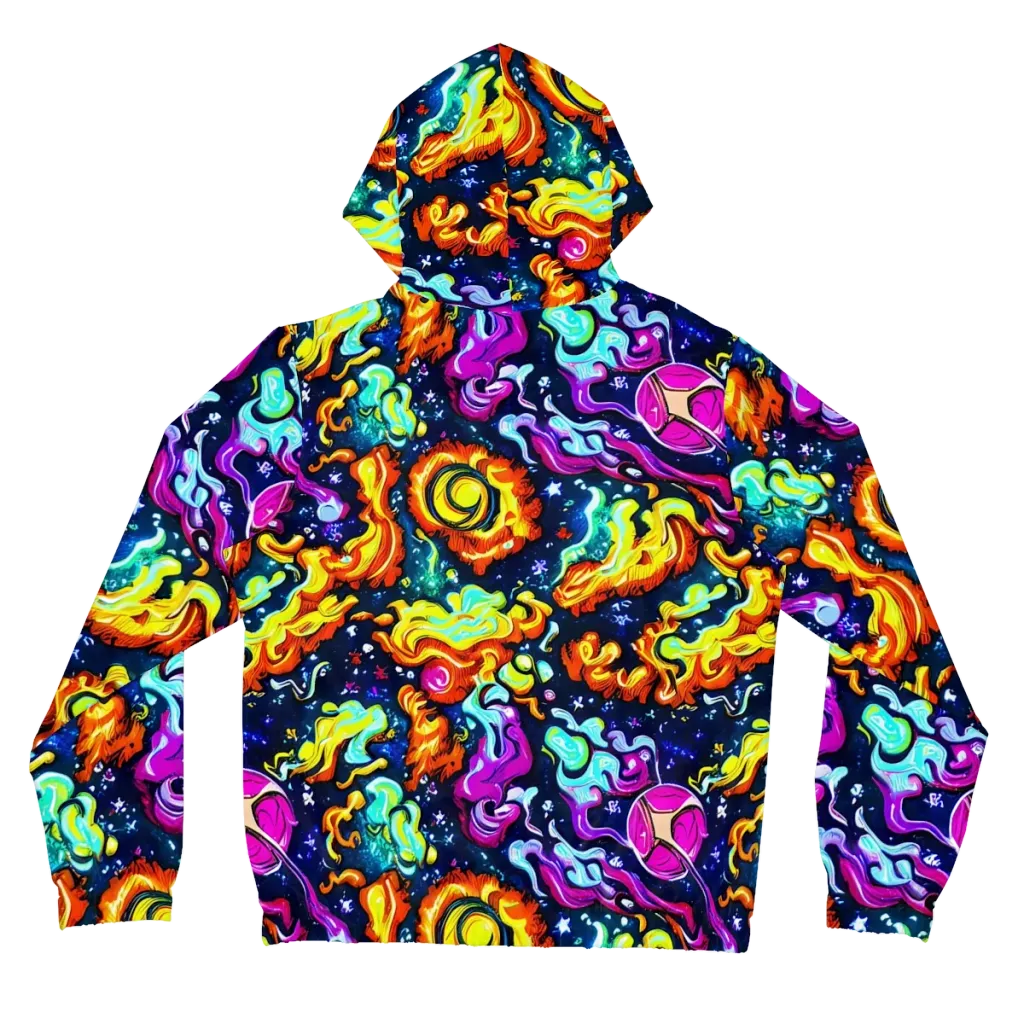 The Neon Dream on Women's Full-Zip Hoodie — Back